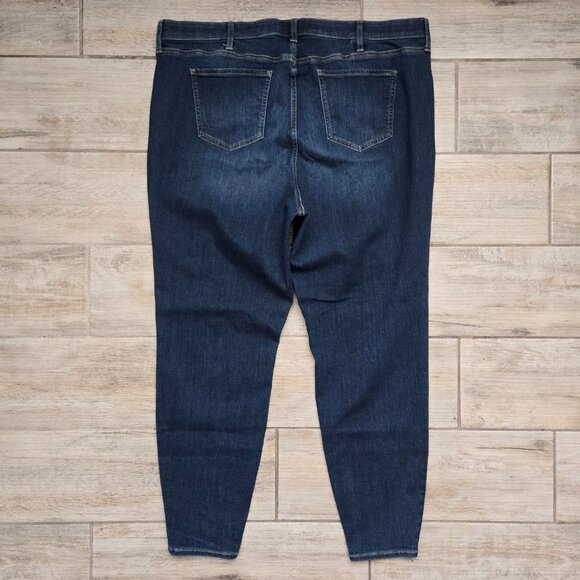 Torrid Sky High Skinny Jeans Dark Wash Stretchy Shaping Band Everyday 24T - Picture 2 of 8